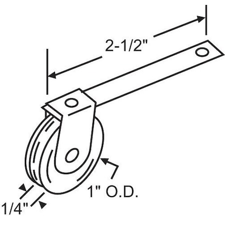 Strybuc ROLLER ASSEMBLY 2-1/2" LONG 10-436